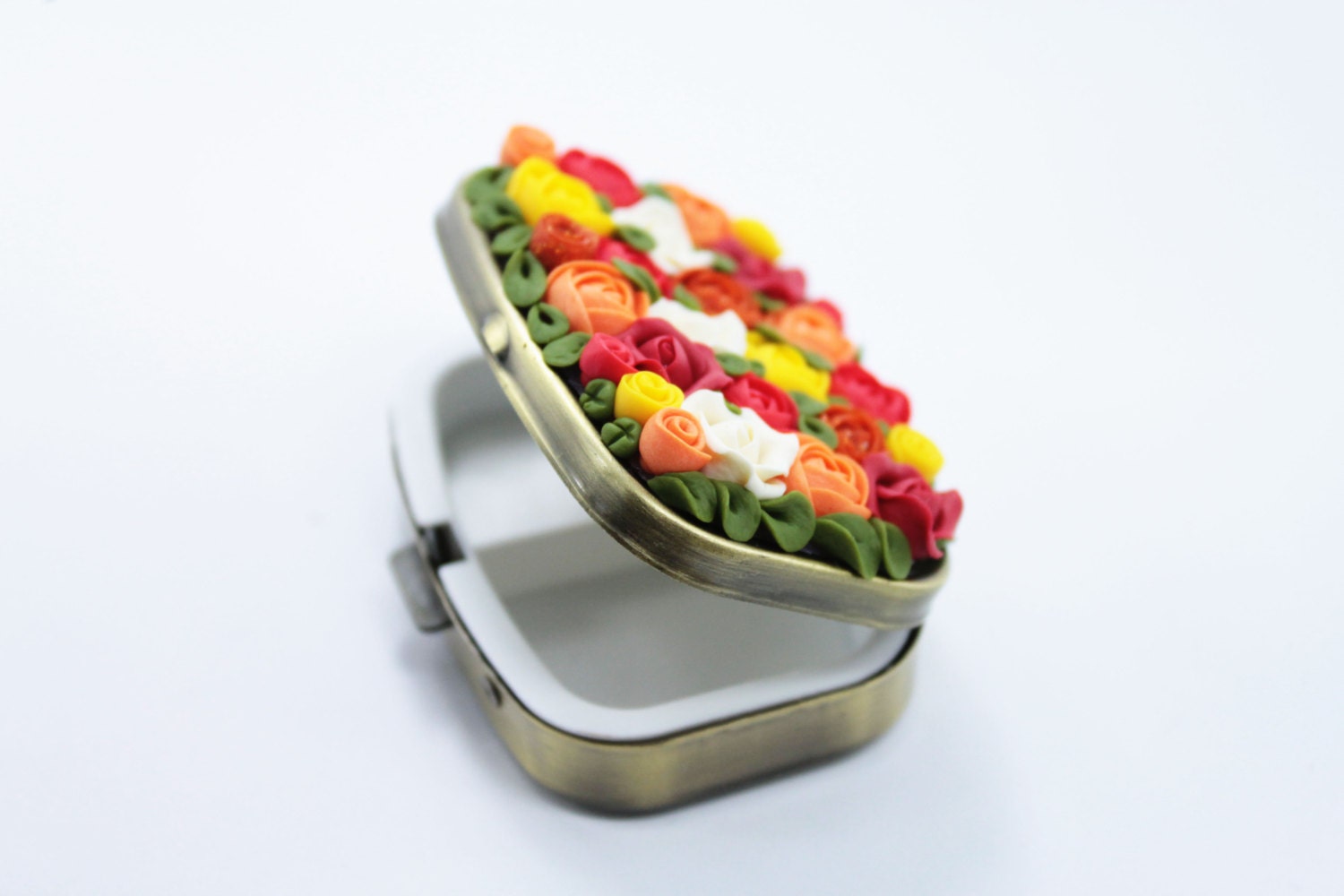 Pill Box or Mint Box - Blue, yellow red orange green