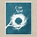Our Nest - Welcome Sign Home Decor Digital Art Print - Spring Easter