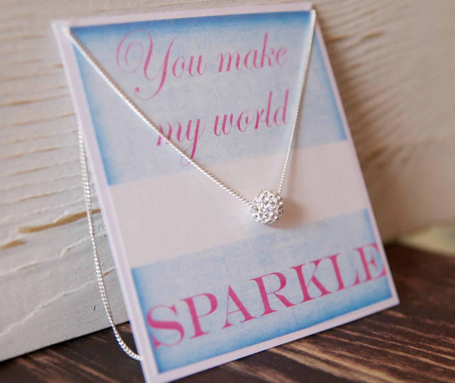 Best Friend Gift Ideas/ Weddings Gift with Card/Bridesmaid Necklaces/Gift with Card for Bridesmaid