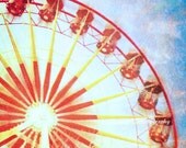 Carnival Ferris Wheel-02 8"x8" Fine Art Wall Decor Kid Room Photograph For Cafe Bar Pub Hotel Restaurant Nursey Home Office