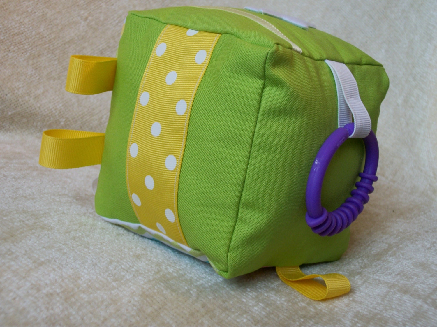 Sensory baby block with bright colors