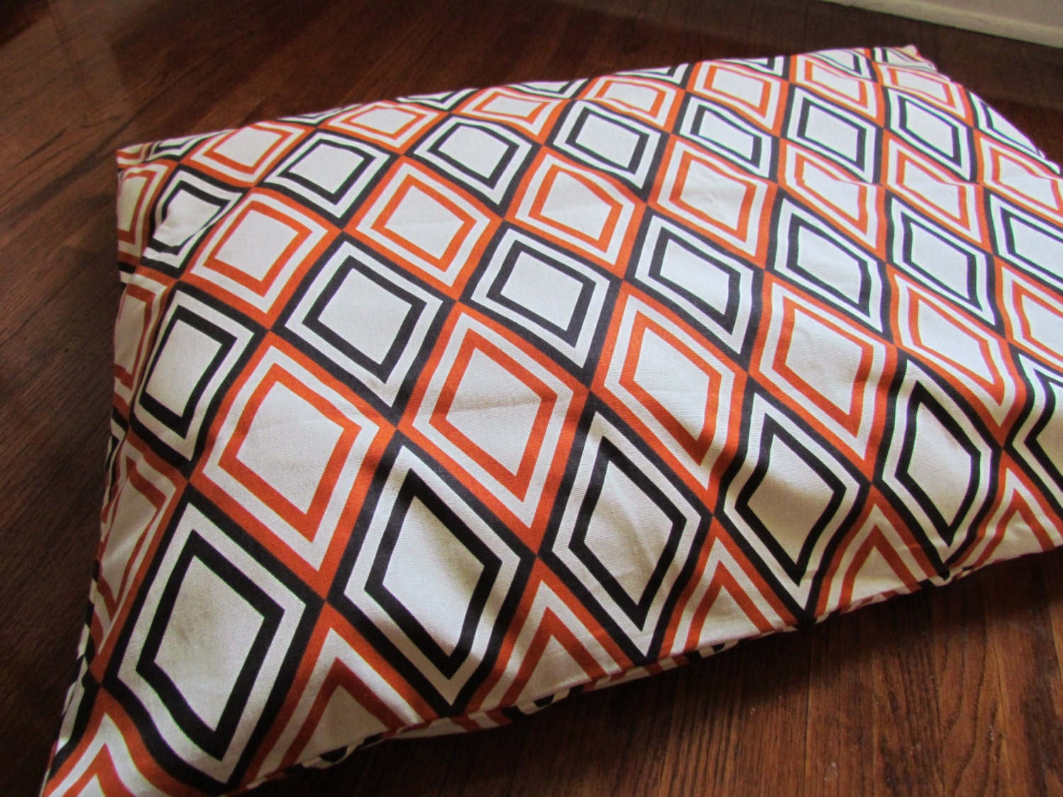 Pet Bed Orange/Brown Dog Duvet Cover-Medium-Ready to Ship