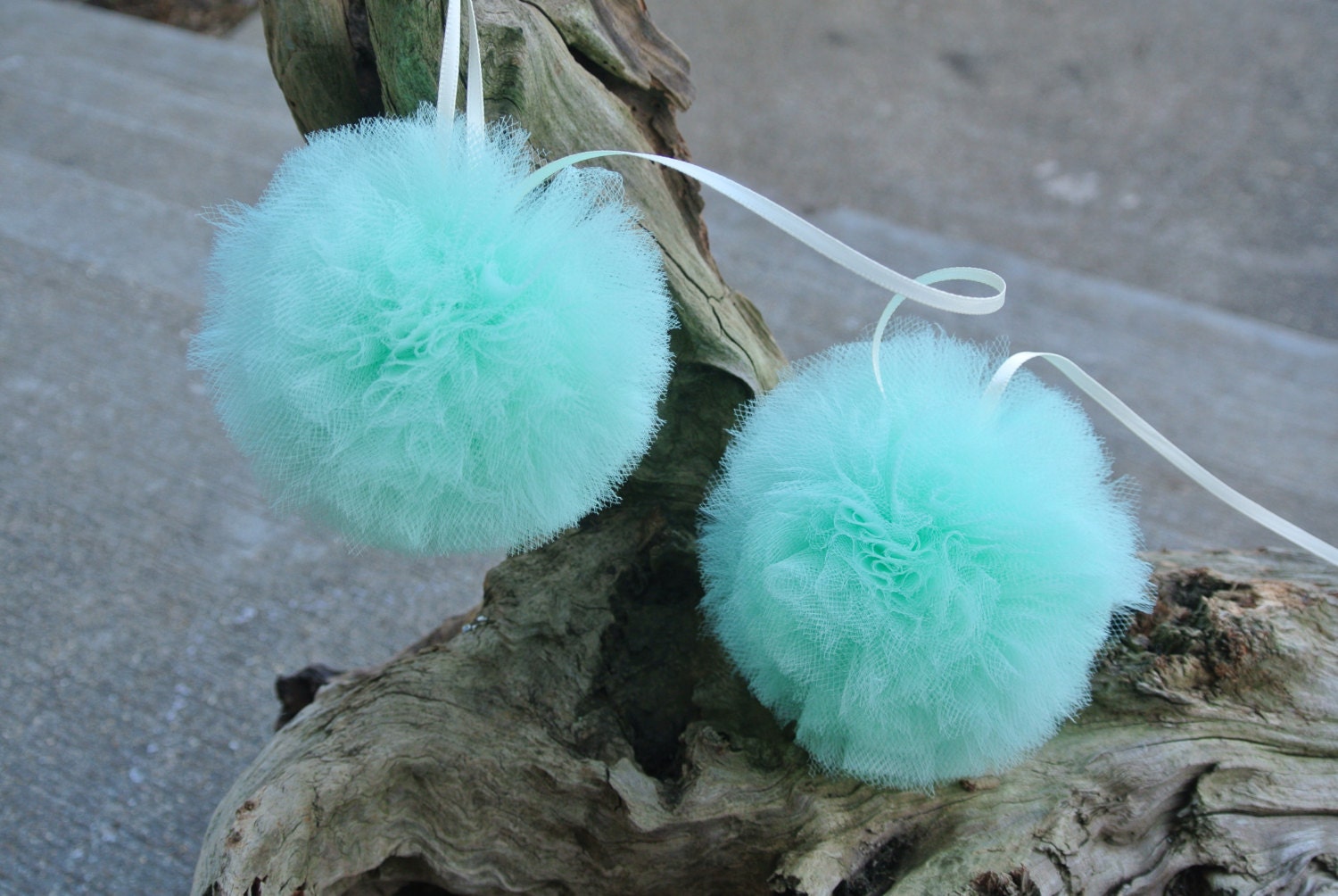 Pompom  Wedding Garland, Mint Party Decorating, Bridal Shower Decorating,  Baby Shower Decor, Nursery Decor