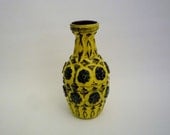 Vintage German Yellow Bay Vase