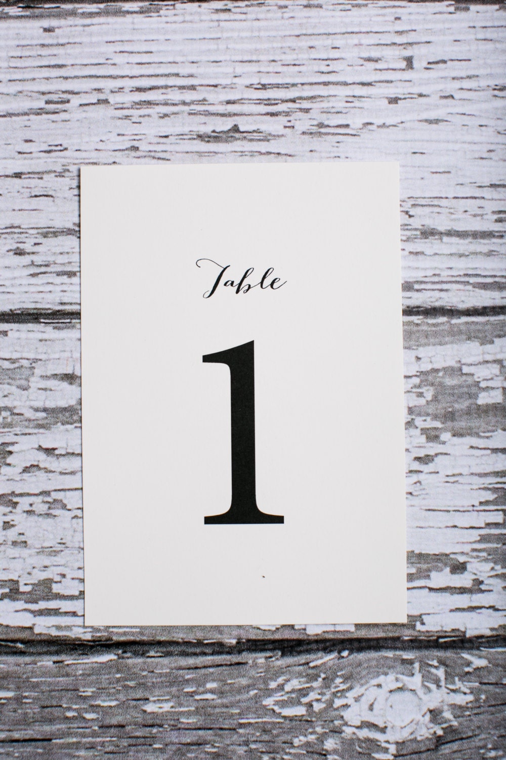 Table Numbers
