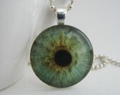 Green Eye Pendant with Free Necklace