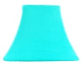 Aqua Velvet Slip Cover for your exsisting lampshade - stretches to fit perfectly