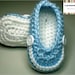 Crochet Blue Baby Boy Shoes-Blue Baby Boy Loafers--Blue Baby Boy Booties-Blue Newborn Shoes-Blue Infant Shoes-Photography Prop
