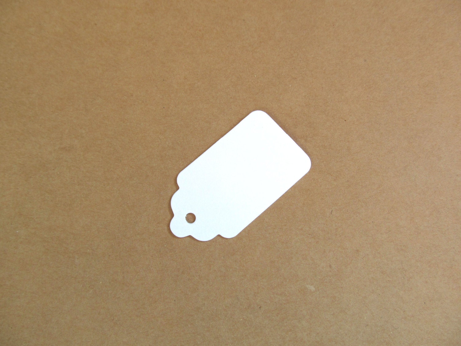 30 Small White Tags, Gift Tags, Party Favor Tags, Scalloped, Price Tags, Mini Tags, Weddings, Showers