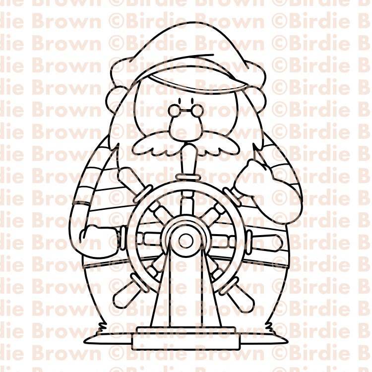 Digital stamp -- Captain 02