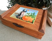 Vintage Uncle Sam fruit crate label shipping box