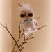 Teeny hand painted baby boy owl