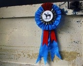 Blue Ribbon Horse Award, Gift - Paper Goods, Origami Rosette, Award, Ornament or Medallion