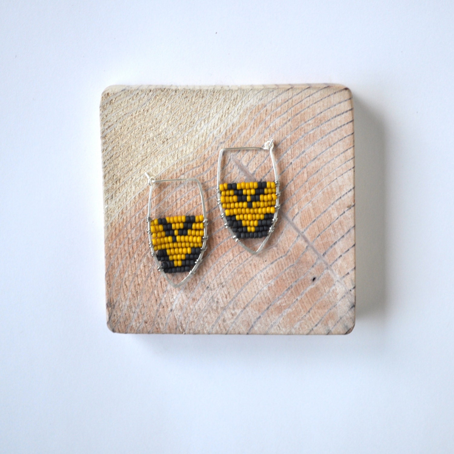 Sterling Leaf Earrings with Arrows