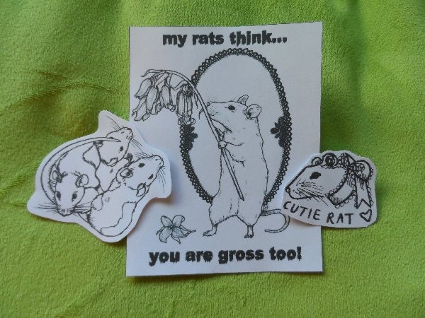 Rat/Mouse sticker pack