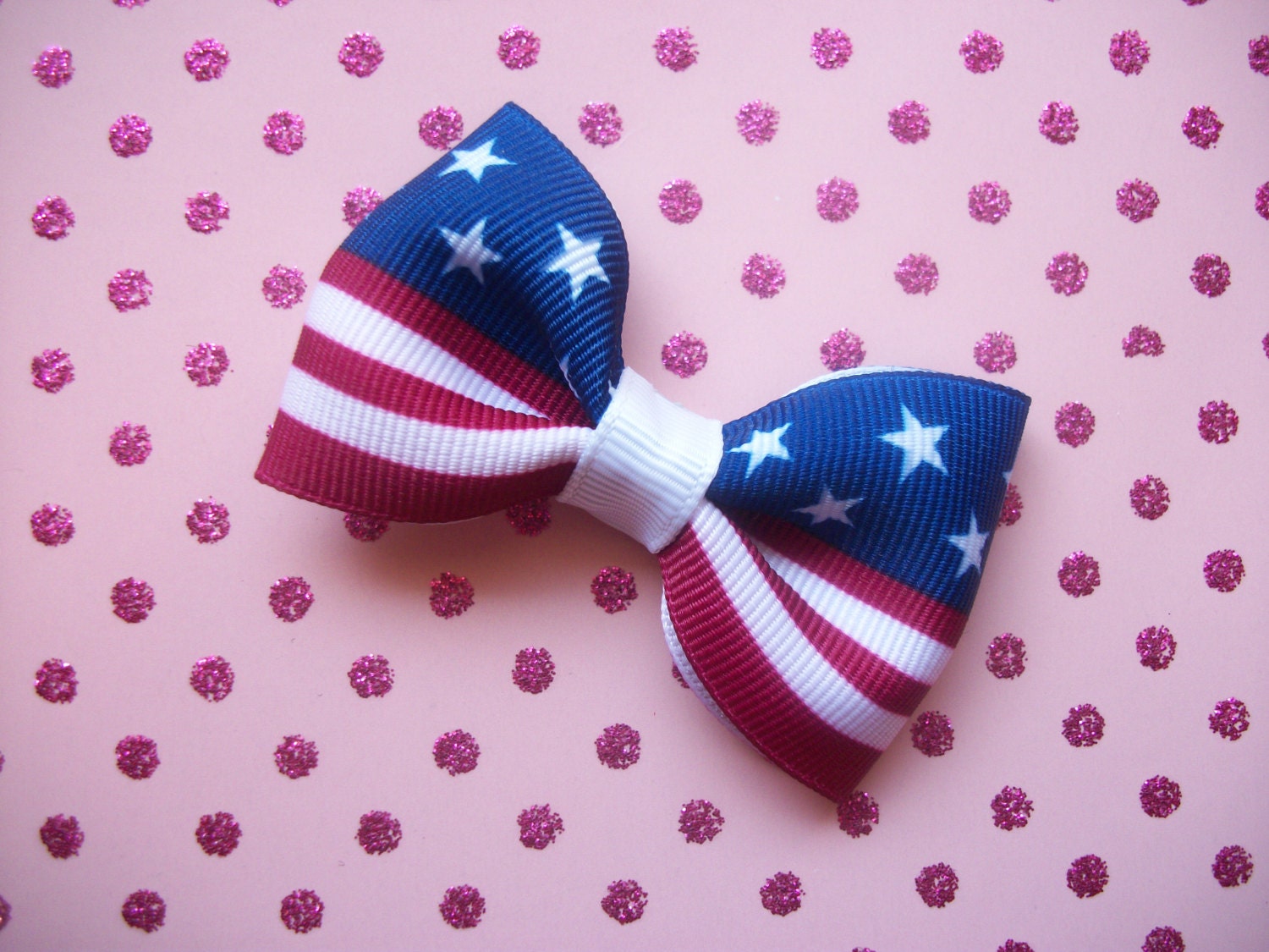 American Flag 4th of July Tuxedo Bow