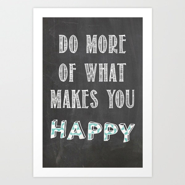 Modern, Typography , Home Decor, Inspirational , Simple, Print. Illustration, Chalkboard  8 x 10"