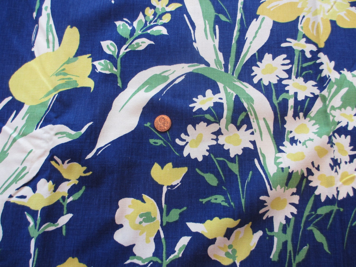 Vintage Waverly Floral Fabric 3 1/4 yards