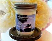 Coconut Soy Candle, 8 ounce, Jelly Jar, White Soy Candle, Fresh Coconut Scented Candle