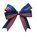 4th of July USA Flag Patriotic Large Hair Bow in Red White and Blue Stars and Stripes