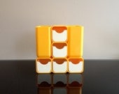 Mod Yellow Wil-Pak Catch Caddy 5 Drawer Organizer