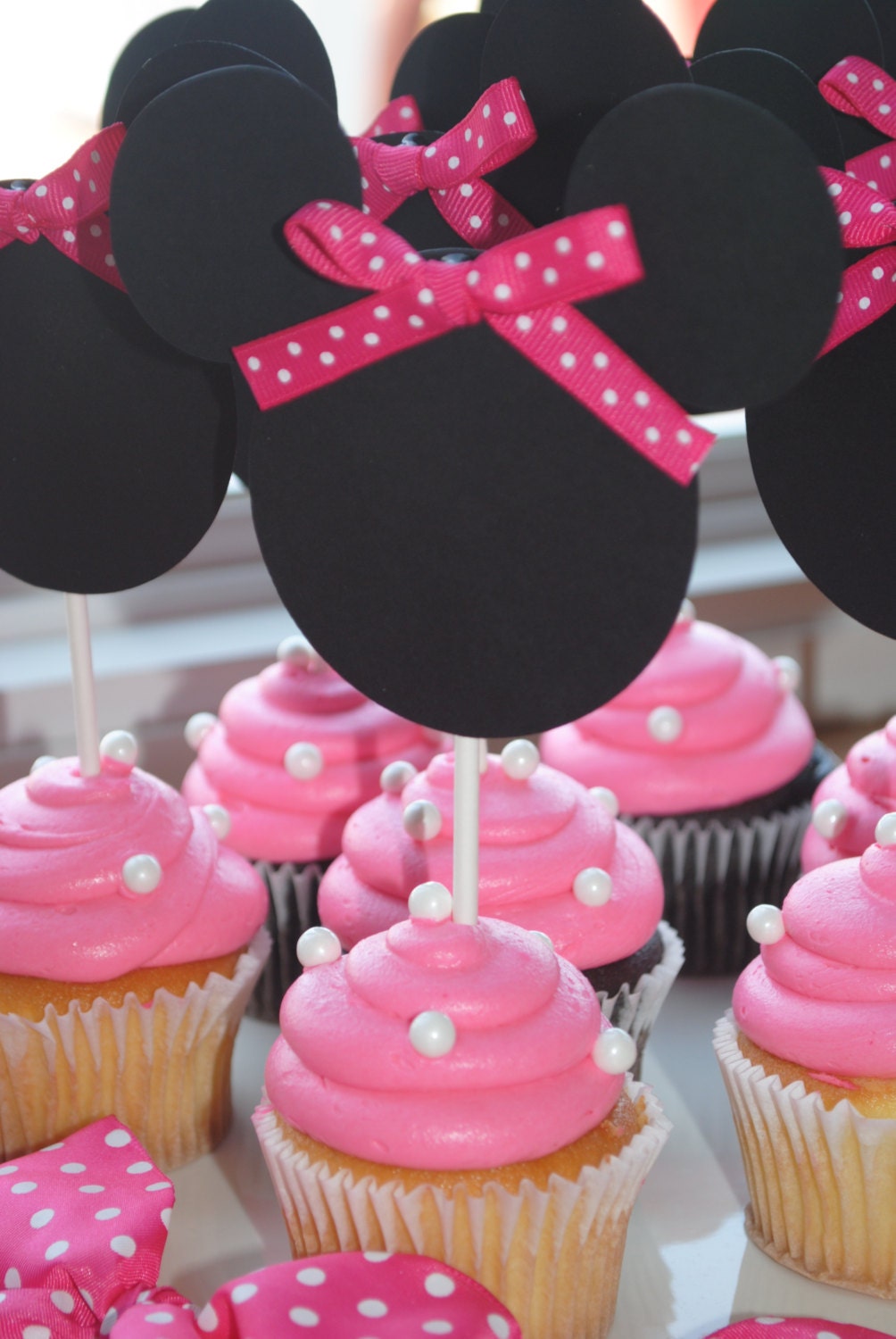 Minnie Mouse Cupcake Toppers