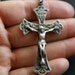 Vintage Chapel Detail Crucifix with Sterling Necklace