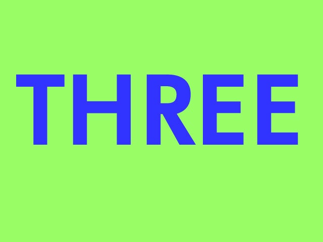 Additional letters for your lil threadz "THREE"  Birthday Design