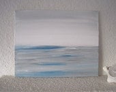 Evening Sea Original Painting of The Sea Series 8 x 10 Acrylic On Canvas Panel Coastal Beach Home Decor