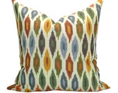 Sunara ikat pillow cover in Spice - 20 x 20