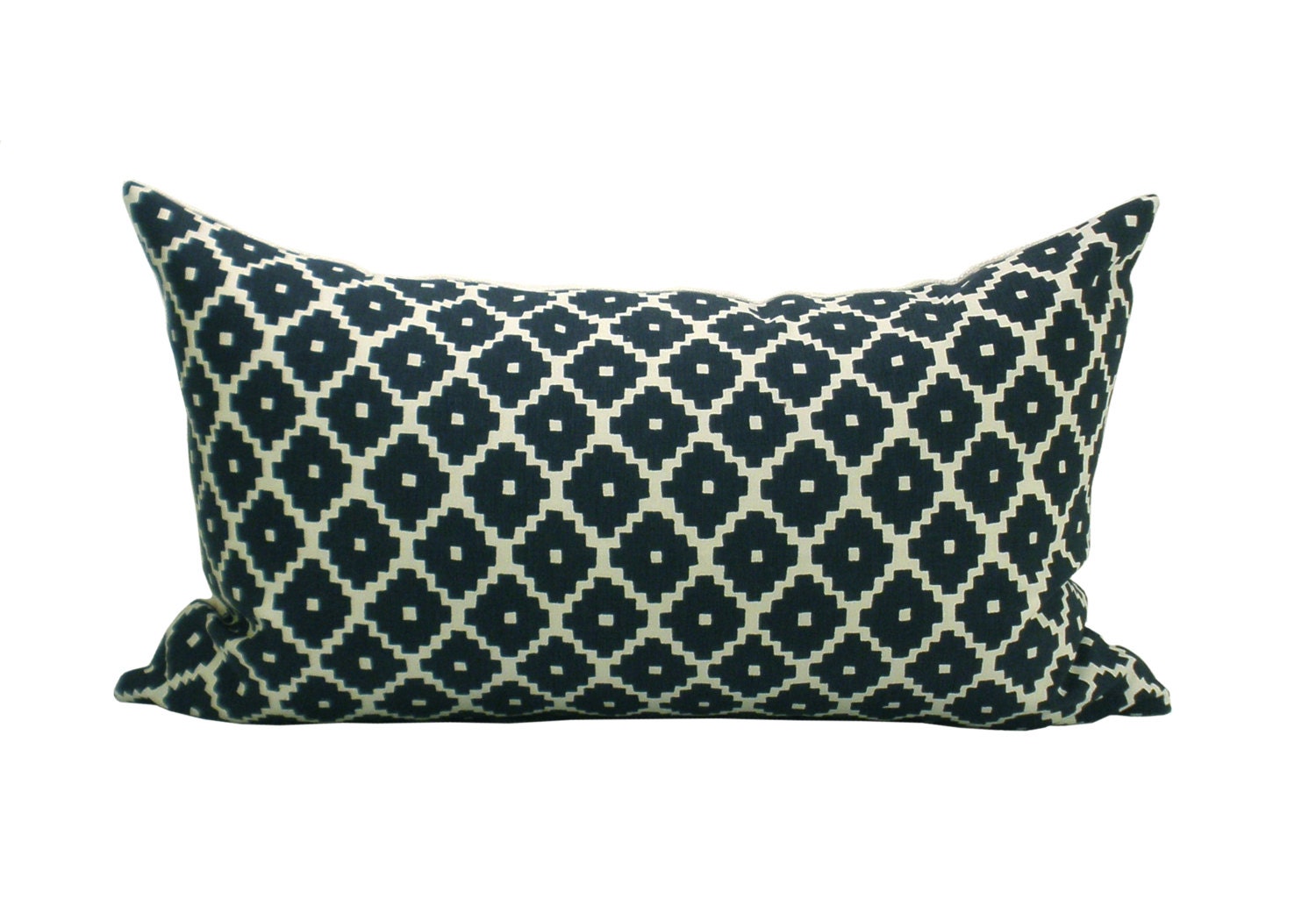 Ziggurat pillow cover in Navy - 12 x 20