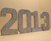 2013 GADUATION GLITTERED Numbers, Banner, Signage, High School, college