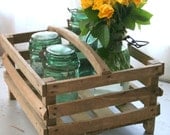 Vintage French Fruit Crate with Handle
