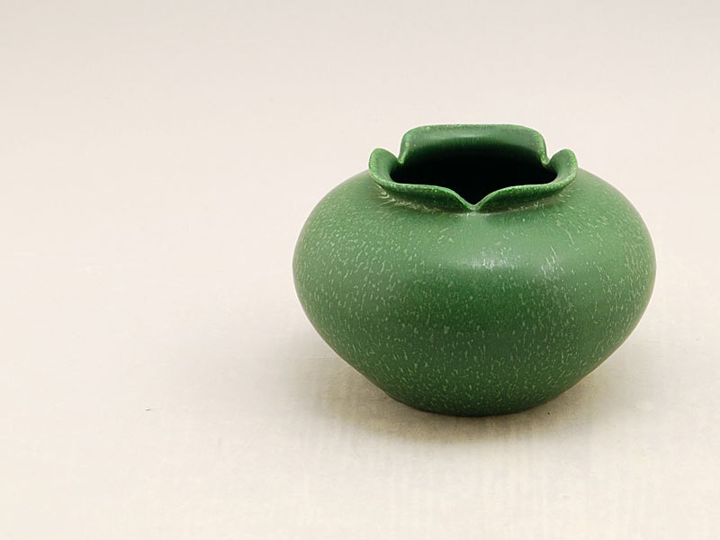 Product Development Vase in Cucumber Green by Door Pottery - Prairie Style- Handmade Art Pottery
