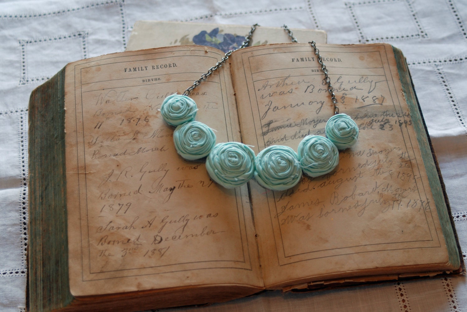 Iced Mint Posie Necklace