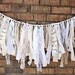 Burlap Lace and Linen Garland  Rustic Wedding Garland