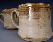 pair of rustic mugs