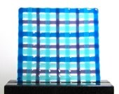 Art Glass Sculpture Dish Looks Like Woven Fabric For Home Decor