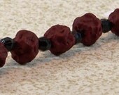 Crimson Lava Beads