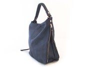 Handmade vegan leather handbag Tote Blue  - the Katellig -20% launch discount