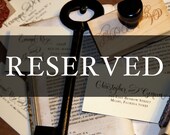 RESERVED for Amy