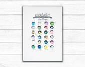 Retro button screenprint, hand-painted finish - limted edition
