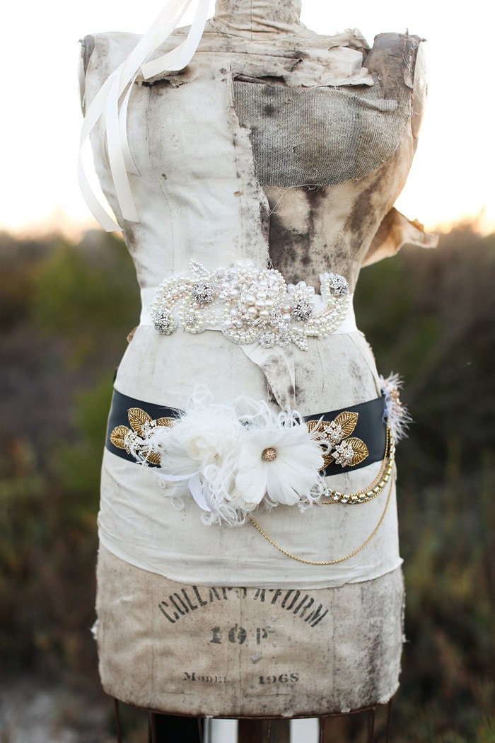As Seen on Green Wedding Shoes- Luxury "Frankie" Sash