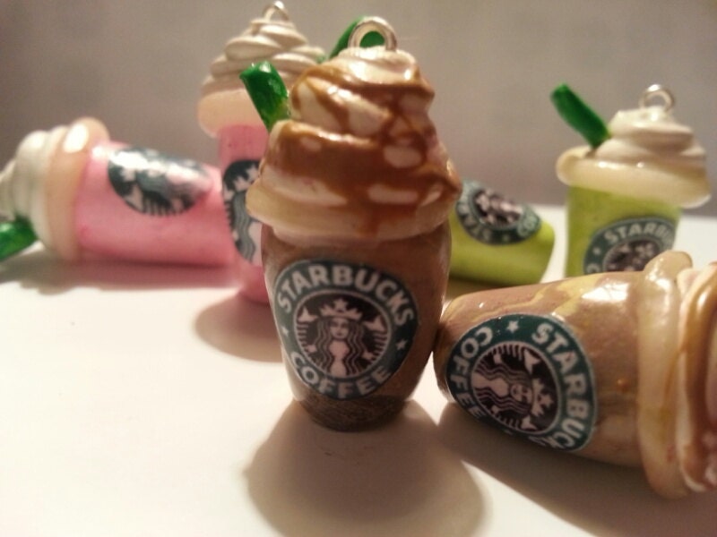 STARBUCKS  FRAPPUCCINO EARRINGS (: