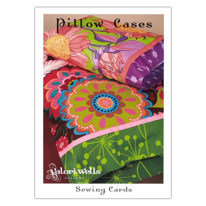 Valori Wells Sewing Card - Pillow case sewing pattern in 2 sizes - Quick and Easy Sewing Patterns