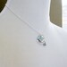New Baby - New Mom Necklace - Personalized Name Birth Date - Baby Feet Heart Charm - Sterling Silver - Birthstone