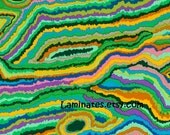 LAMINATED coated vinyl fabric yardage fabric (aka oil cloth) Kaffe Fassett Jupiter Green yard yardage BPA free wide