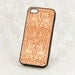 Protective iPhone 5 Case, William Morris Brother Rabbit Nature Design in Rust and Cream, Vintage Retro style iPhone 5 Cover, iPhone Case