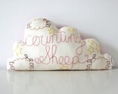 Cloud Cushion Handmade with Hand Embroidery Made to Order