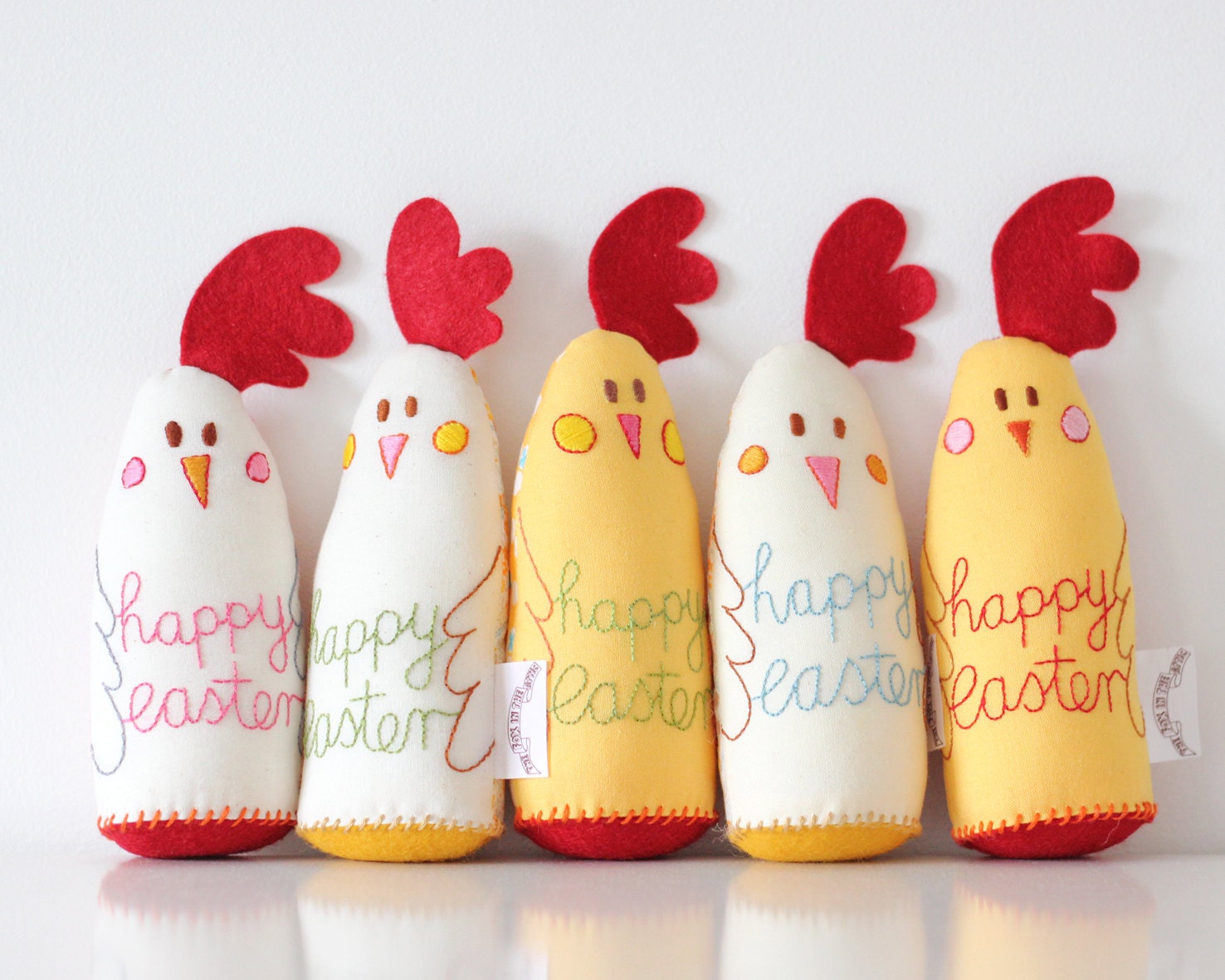 Easter Stuffed Chicken Plush Softie Gift for Easter Basket